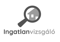 ingatlanvizsgáló logó fekete-fehér